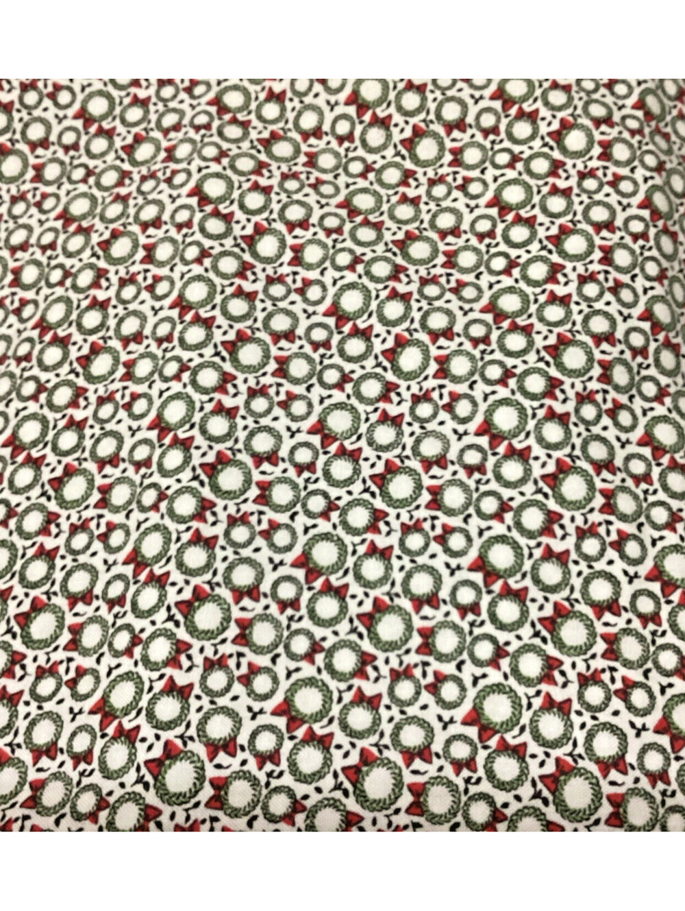 6 yds Merry Minie by Connecting Threads colorful circles on White background USA